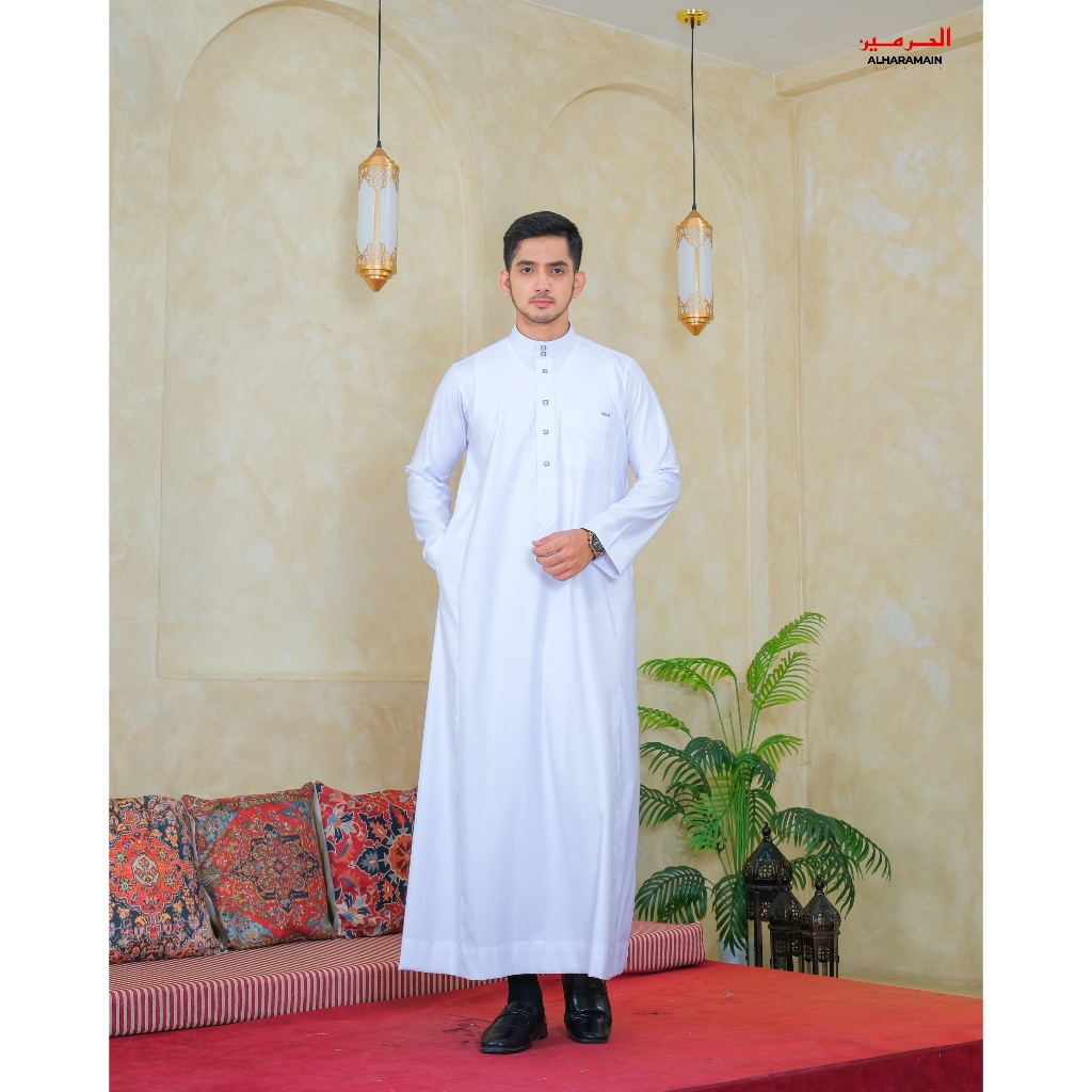 AL Haramain Jubah / Gamis Pria Remaja & Dewasa Premium Series Semi Wol (2417 6365 6668) / Jubah AL H