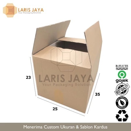 

(KHUSUS INSTANT) 35 x 25 x 23 cm Kardus Polos Karton Indomie Mie Instant Sembako Box Packing Single Wall Tebal 35x25x23 cm ( Kardus 35 x 25 x 23 cm )