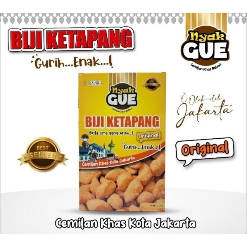 

Biji Ketapang Oleh Oleh Jakarta Nyak Gue Khas Betawi 100g PIRT Halal