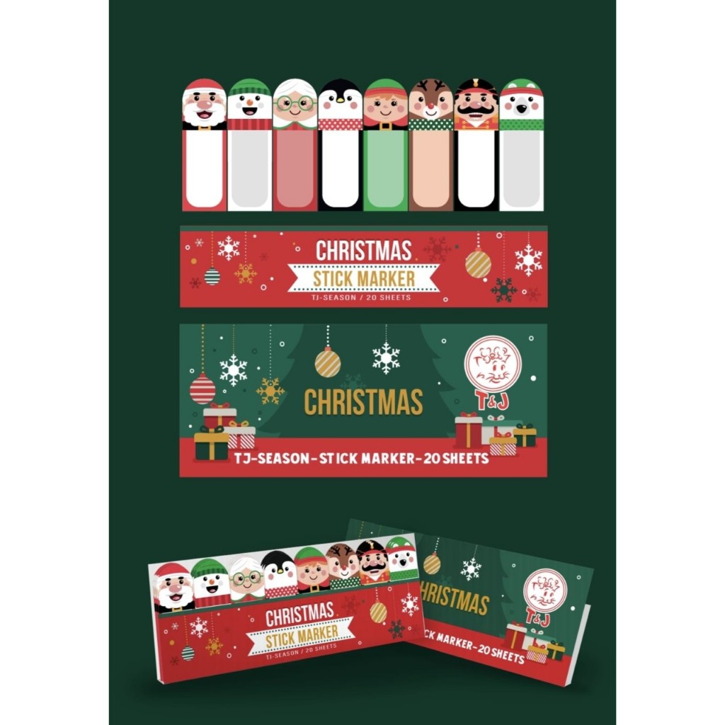 

SPECIAL CHRISTMAS (NATAL) EDITION !!! TJ-SEASON STICK MARKER - 3 Motif (3 Pcs)