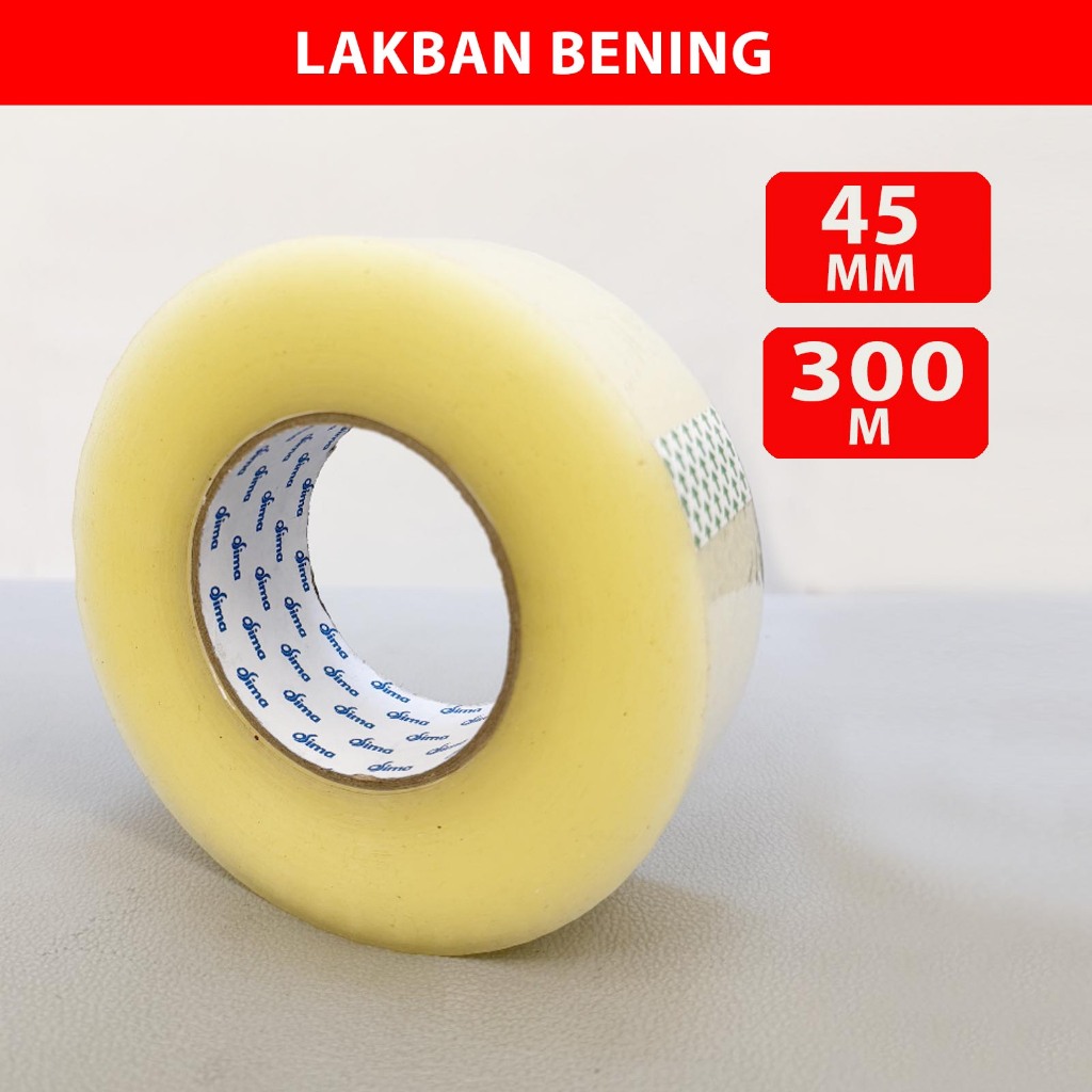 

Lakban Bening 300y dan 300m Isolasi perekat Tape Packing