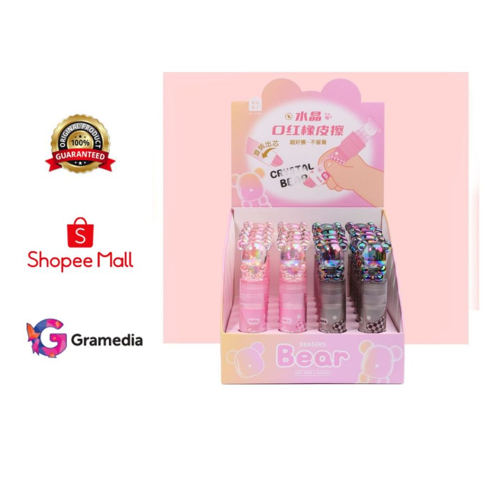

Kako Roll Stick Eraser Crystal Bear KK7954