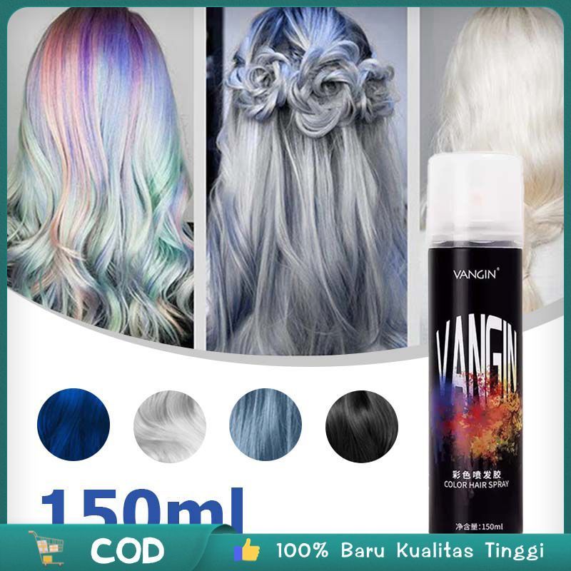 150ml Colour Spray Hair Hair Color Spray Non Permanent Warna Rambut Semprot Sementara Warna Rambut S