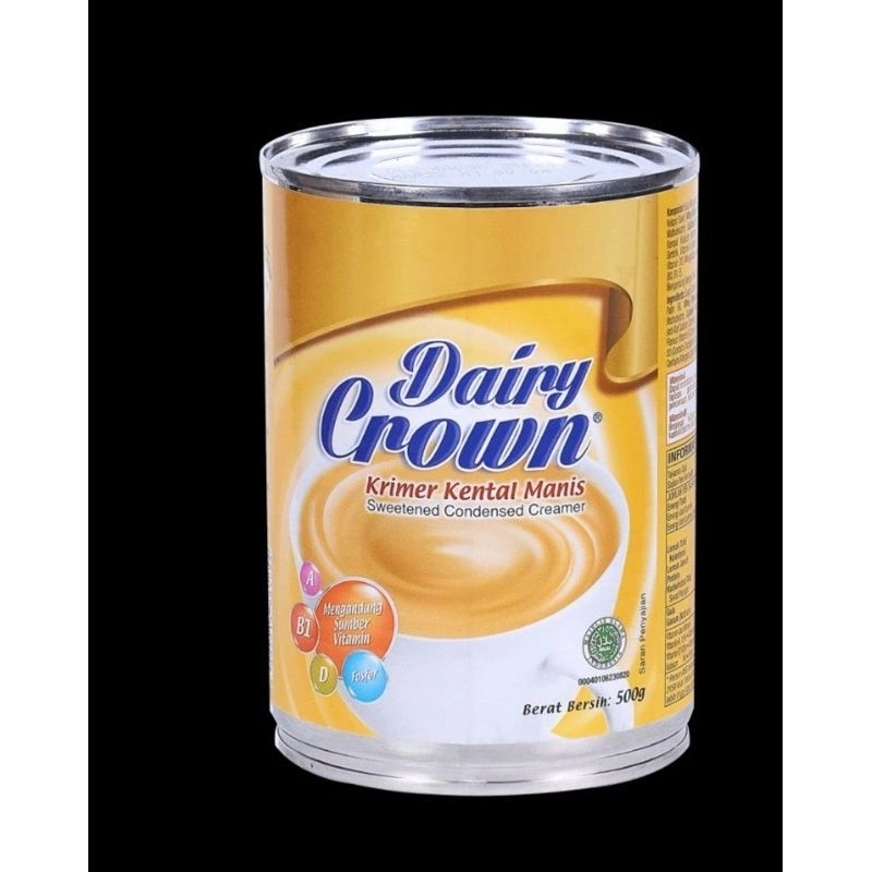 

Dairy Crown Kermer Kental Manis Sweetened Condensed Creamer Berat Bersin 500g