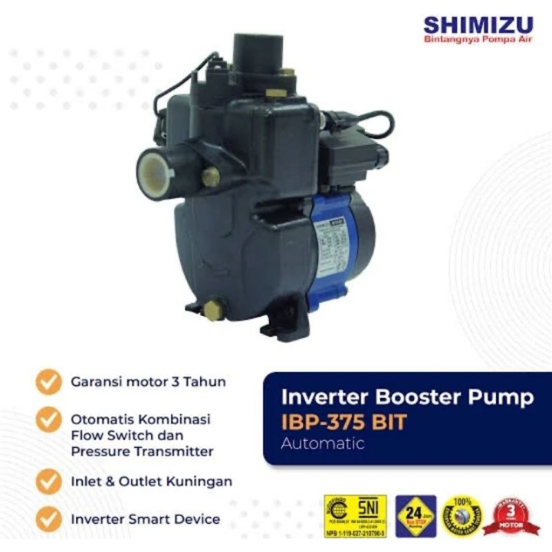 Pompa Booster Inverter Shimizu IBP-375 BIT Original Automatic (INVERTER)