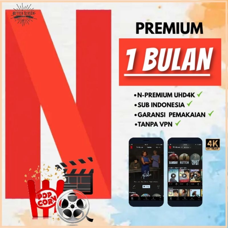 NETFLIX PRIVATE SHARING BERGARANSI 25-30HARI RANDOM