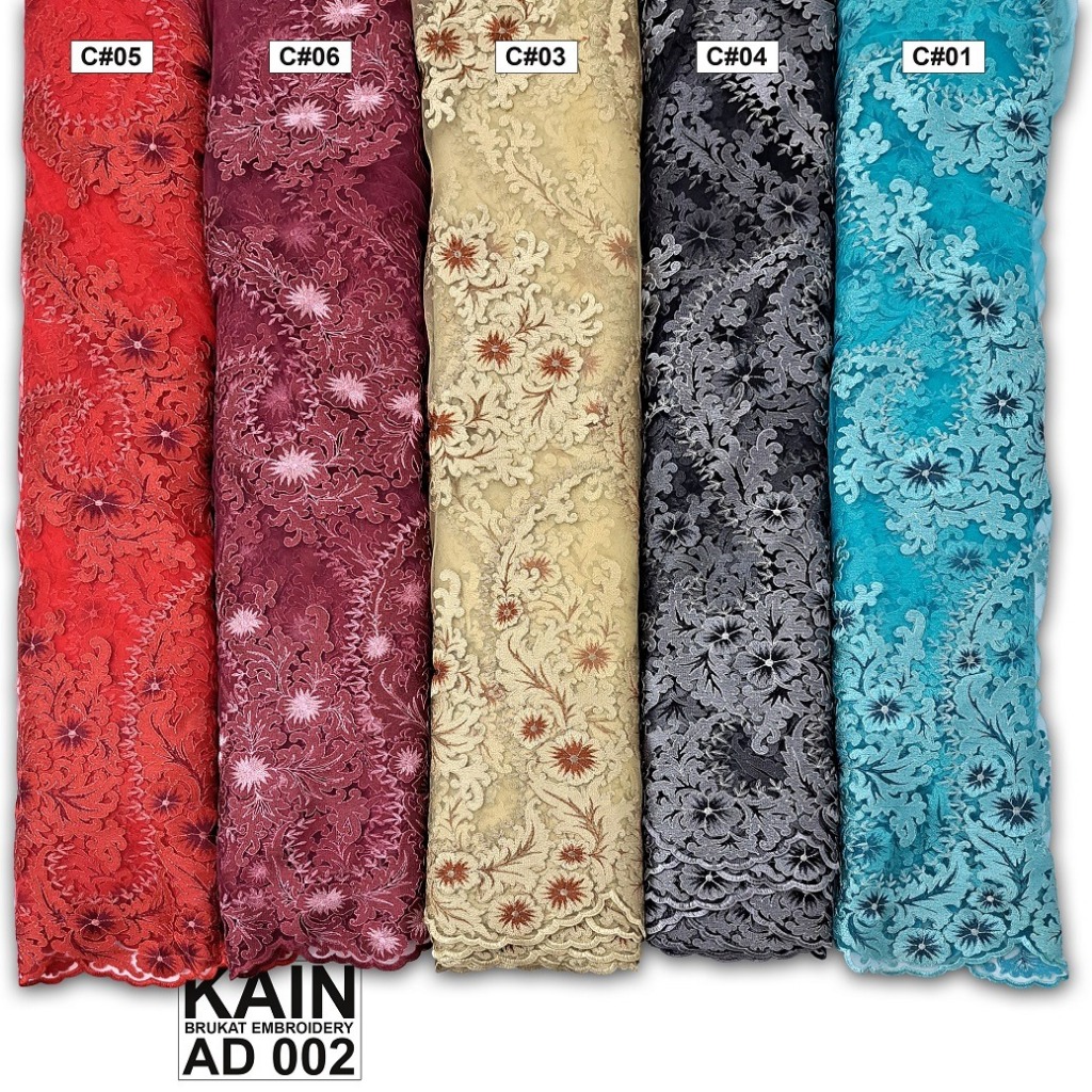 Kain Brukat / Kain Brokat - AD 002 (PER 1 METER)