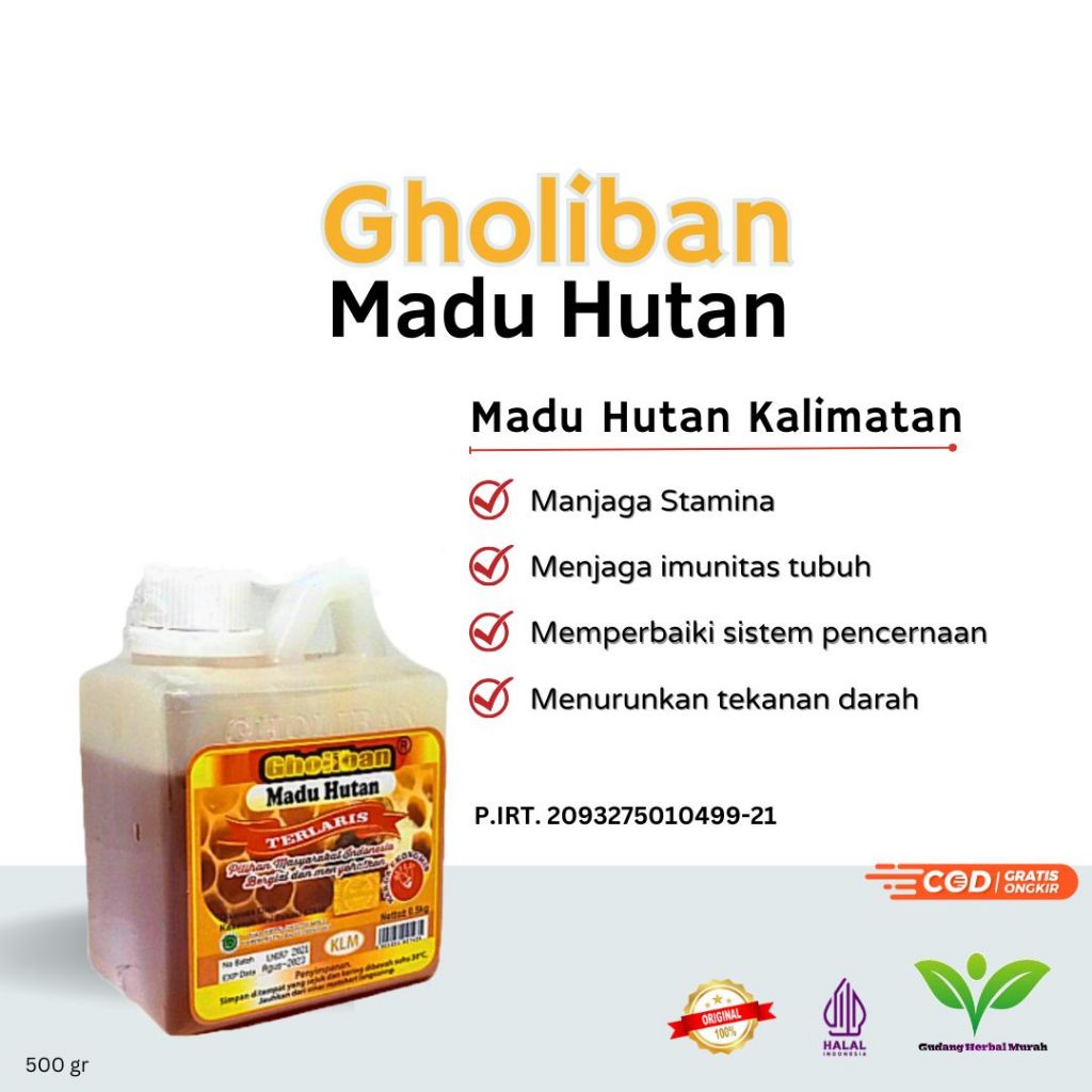 

MADU KALIMANTAN 500GR GHOLIBAN ORIGINAL ( BOTOL EMBOS ) KLM