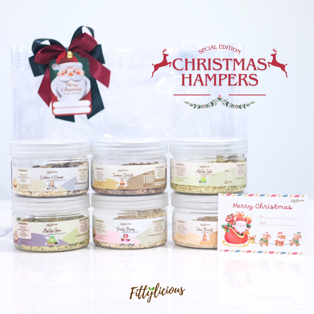 

Fittylicious Christmas Hampers / Hampers Natal DIY Overminutes Oats Tote Bag Bening Medium