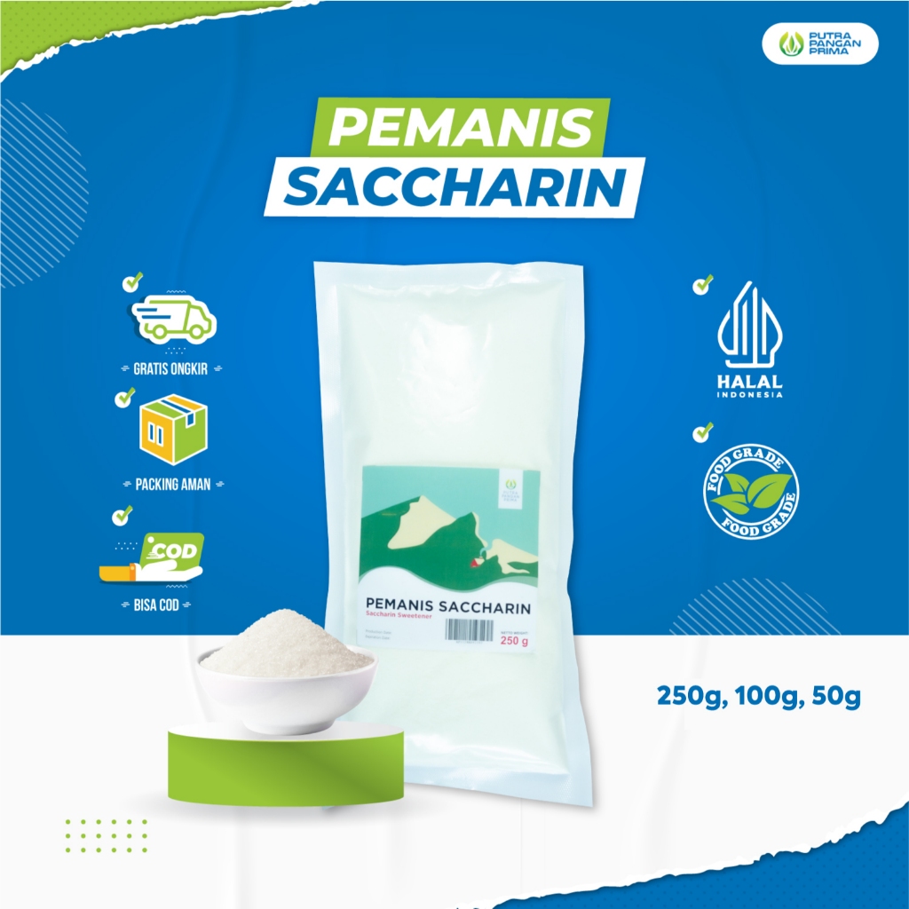 

Sakarin Sari Manis Pemanis Buatan Saccharin 50gr 100gr 250gr