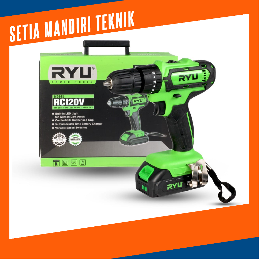 CORDLESS IMPACT DRILL 20V RCI20V RYU/BOR BATRE RYU 20V MURAH ORIGINAL