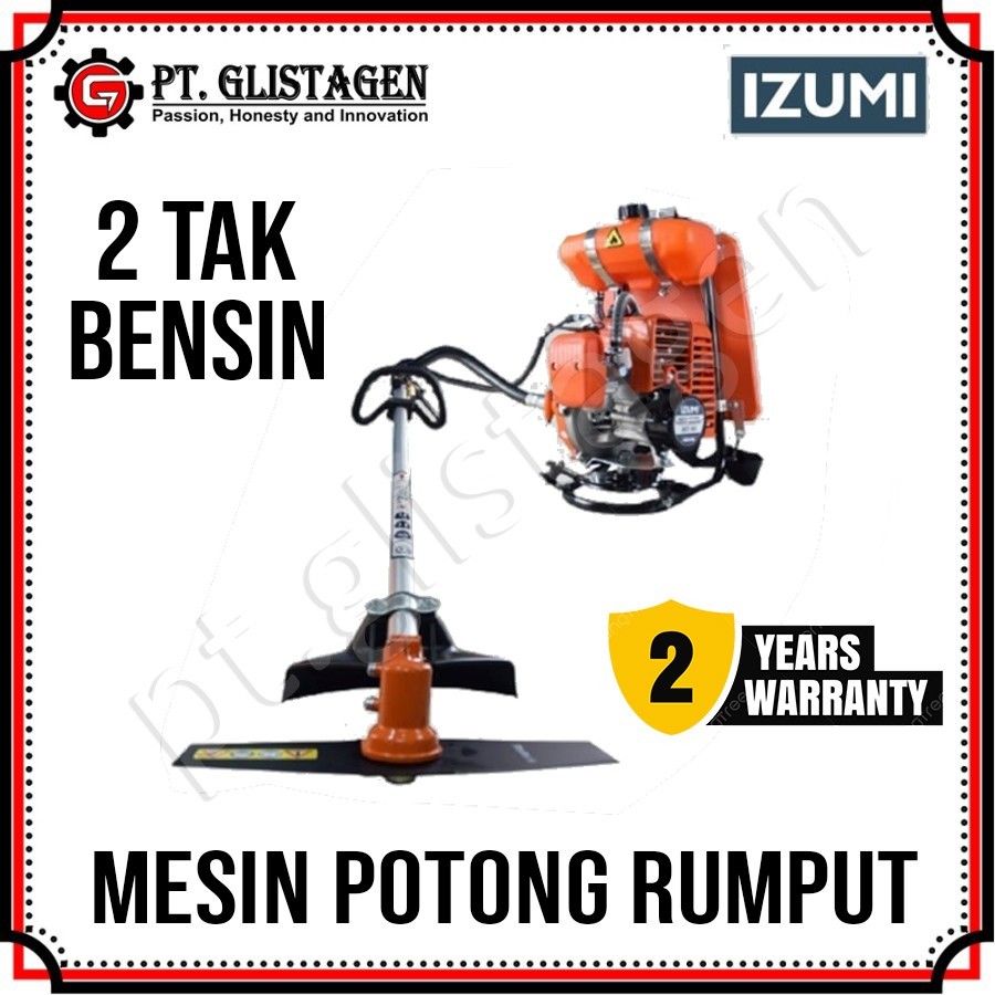 Izumi IBC-30 Mesin Potong Rumput Gendong Bensin Alat Pemotong Rumput Brush Cutter 2 Tak