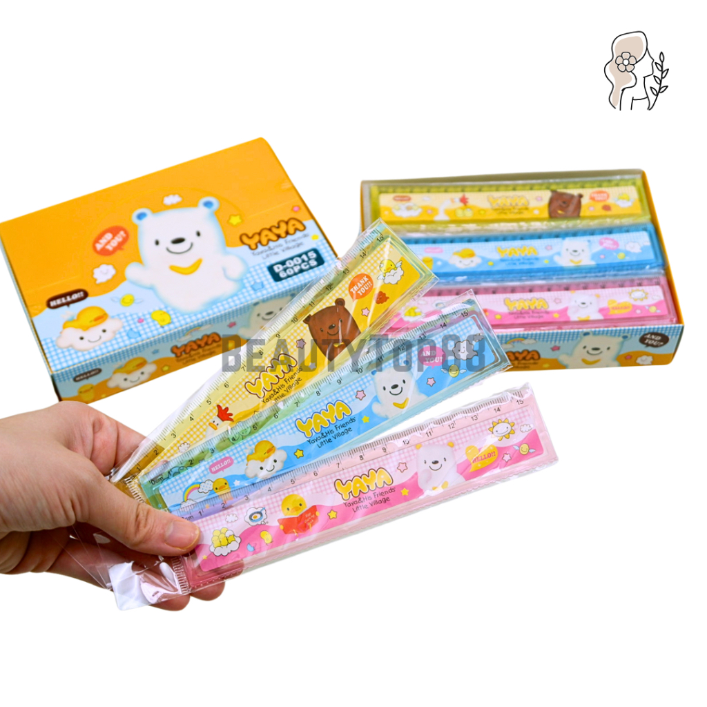 

Penggaris Fancy 15 cm / Garisan Plastik Kecil Karakter [PER PCS]