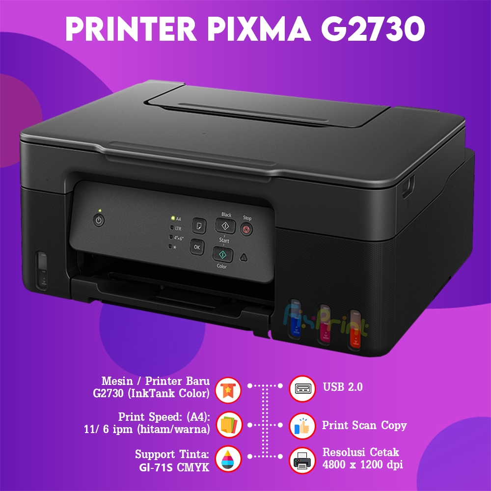 FixPrint Printer Canon G2730 G-2730 G 2730 Printer Multifungsi Print Scan Copy