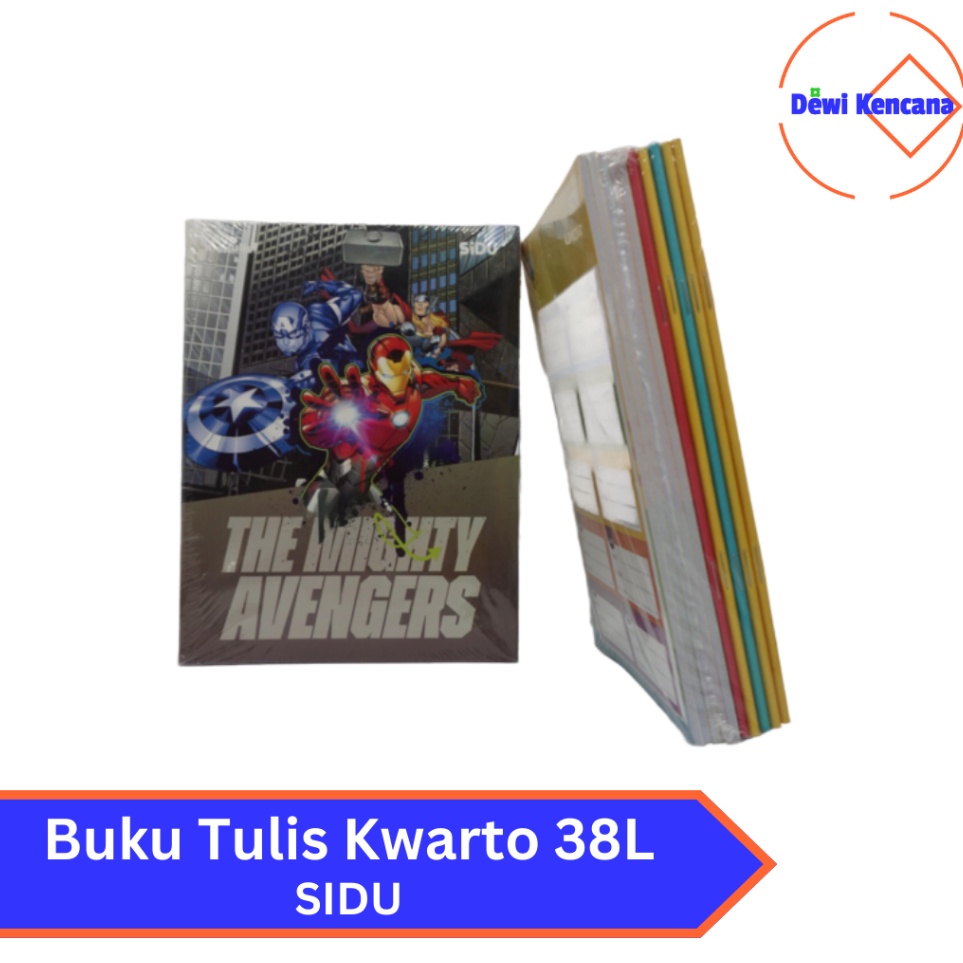 

KODE 99LBR Buku Tulis Kwarto 38 Lembar SiDU 1 Pak Isi 1 Buku