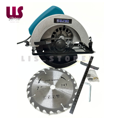 BELTER Mesin Potong Kayu Circular Saw 7 inch Mesin Gerinda Duduk Gergaji Listrik