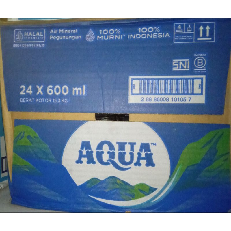 

Aqua Botol 600 ml ( 24 Botol)