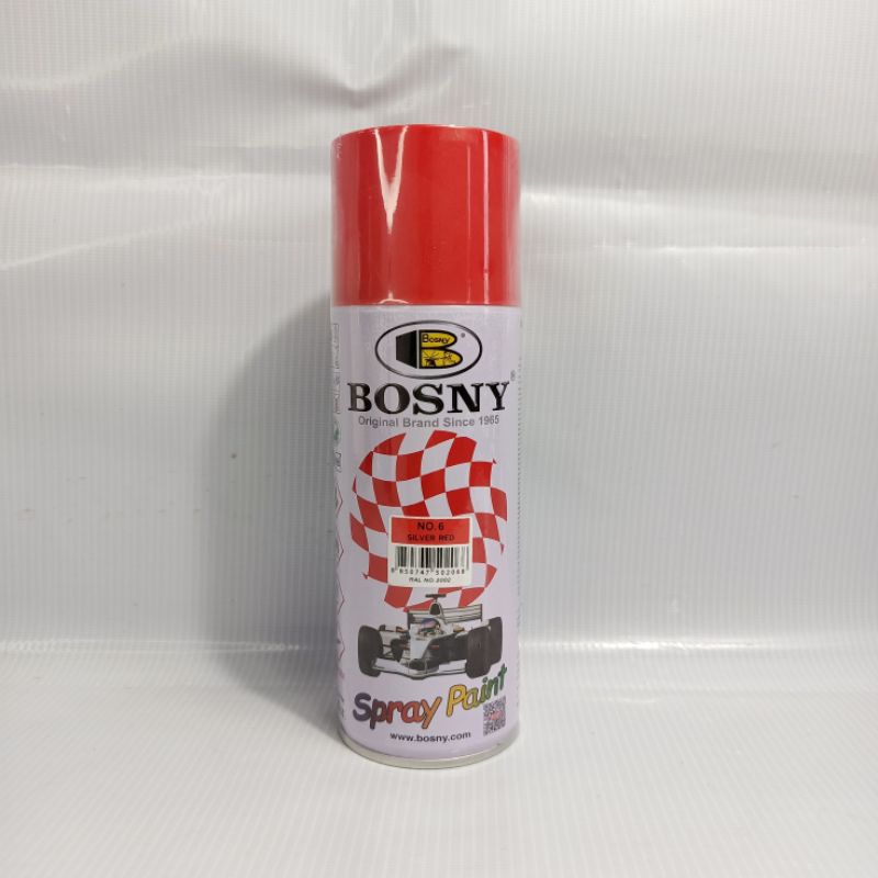 CAT BOSNY SILVER RED GLOSSY BOSNY SPRAY POINT SILVER RED 400 ML CAT BOSNY
