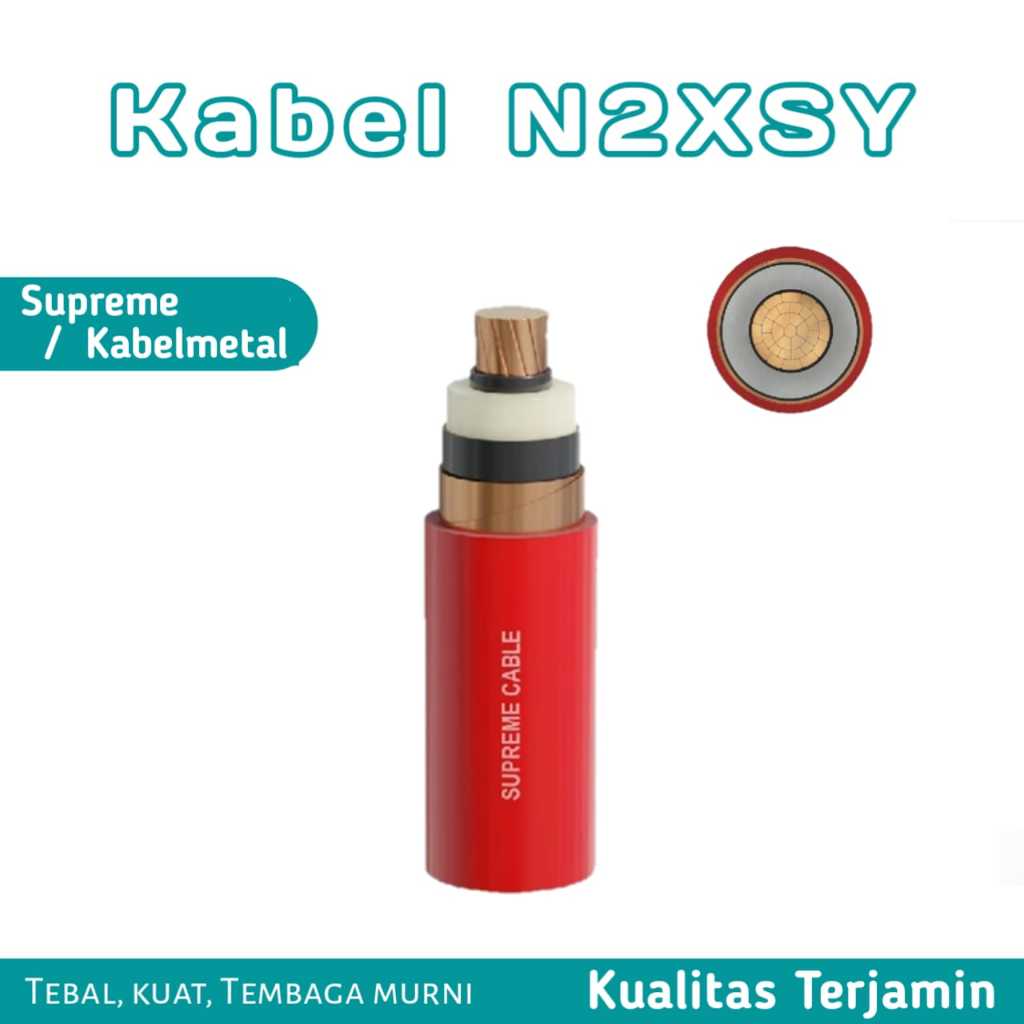 (Per 5  Meter) Kabel Listrik N2XSY 1 x 150 mm2 / N2XSY 1 x 150 / N2XSY 1x150 mm2 / N2XSY 1x150 / N2X