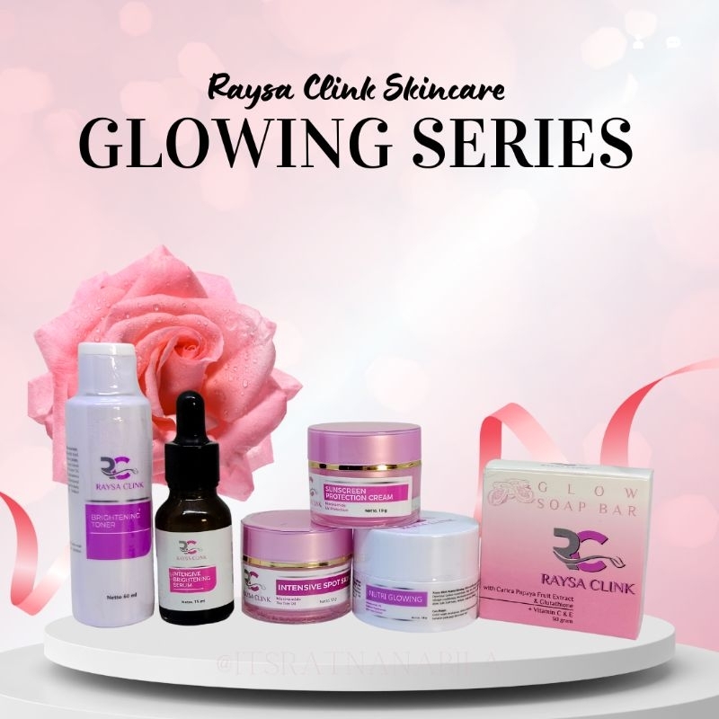 Raysa Clink Cream Ampuh Pemutih Wajah Paket Whitening Glowing Flek BPOM Bumil Busui Halal Aman