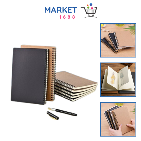 

Market1688 Buku Tulis Catatan Notebook Jurnal isi 50 Lembar Cover Transparan Blank Spiral Notebook Transparant