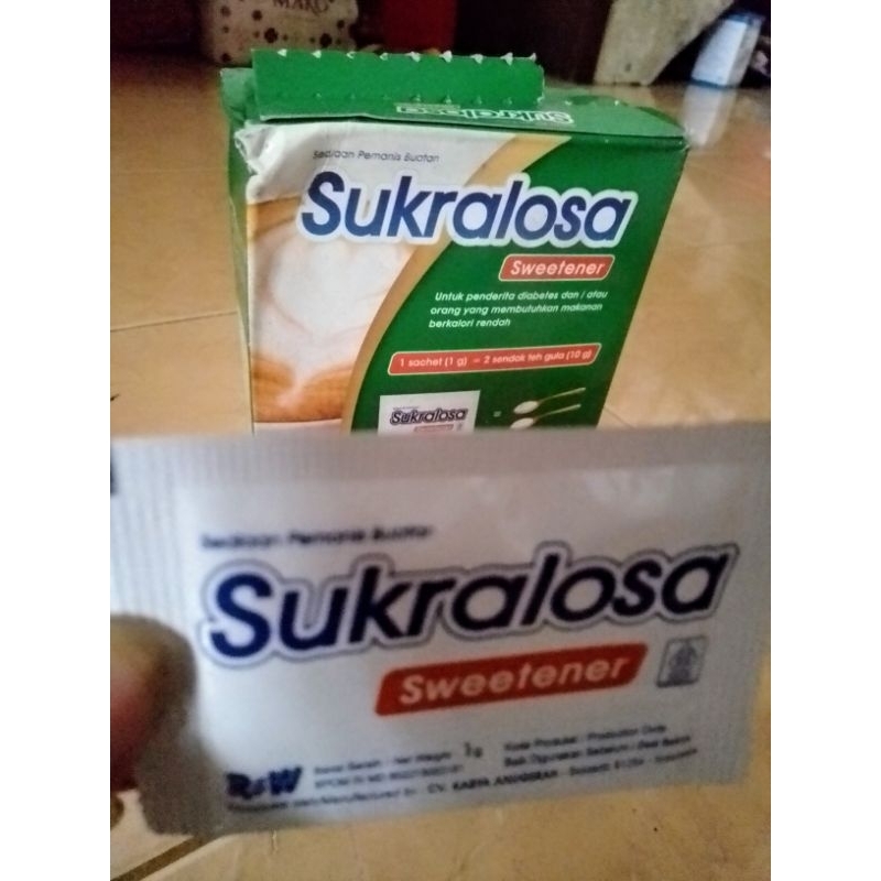 SWEETNER SUKRALOSA 1gram isi 100 sachet