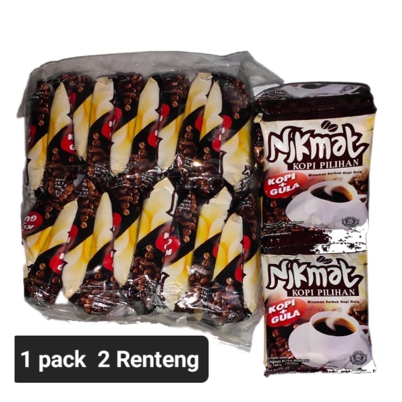 

Kopi Nikmat 1Pack 2Renceng, kopi + gula kopi pilihan