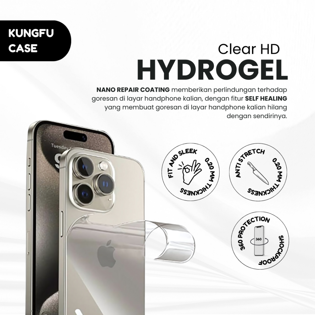 YOJI (FREE GIFT) VIVO - Premium Anti Gores Hydrogel - Not Tempered Glass Series X50 X60 X70  X80 Pro