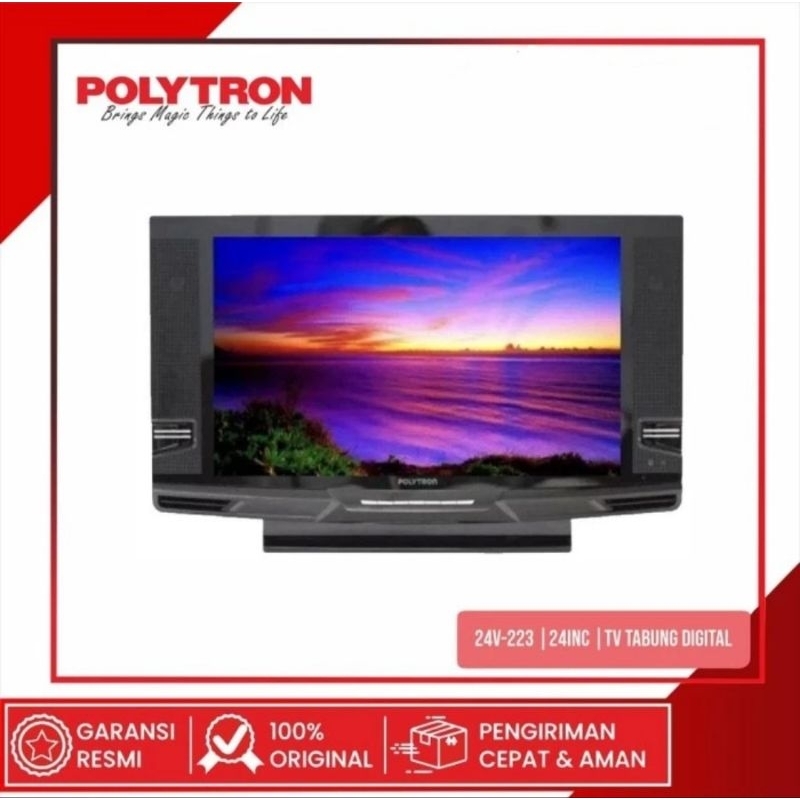 TV TABUNG LED POLYTRON 24 INCH PLD24V223 - TV TABUNG POLYTRON 24"