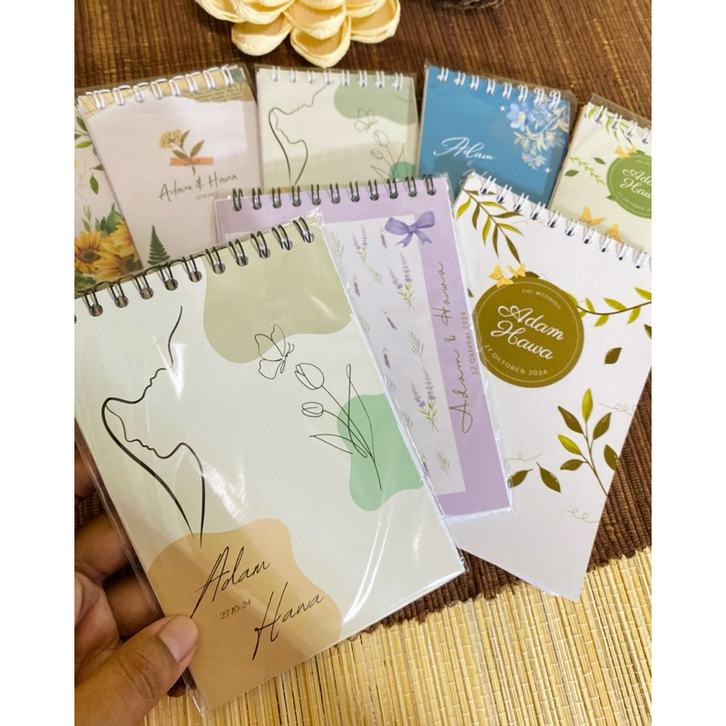 Souvenir Pernikahan Notebook Custom A6