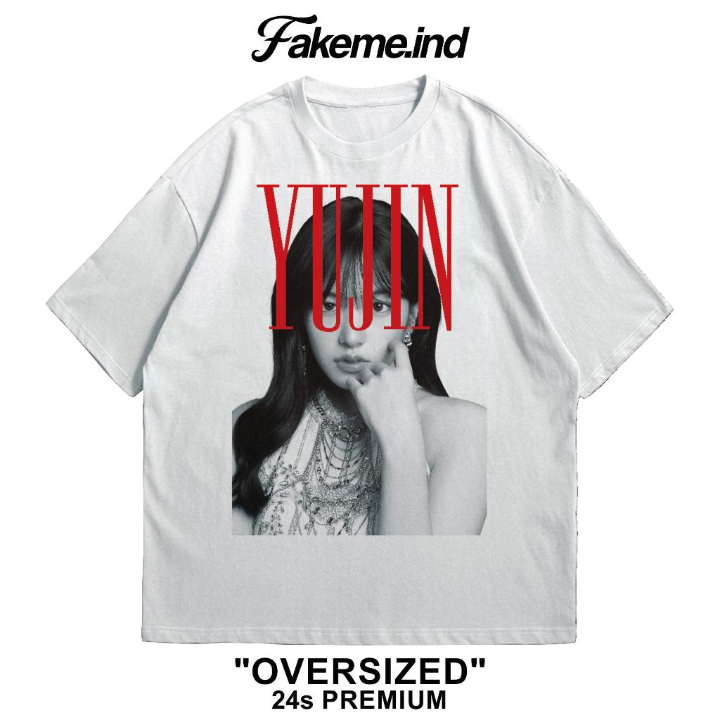Tshirt Yujin IVE Kaos Kpop Oversize - Fakeme.ind