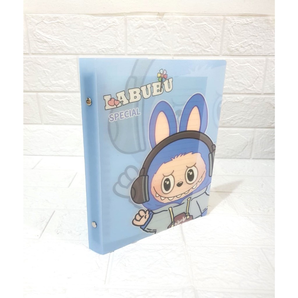 

Map Binder Fancy LABUBU Ukuran A5 Ring Besi