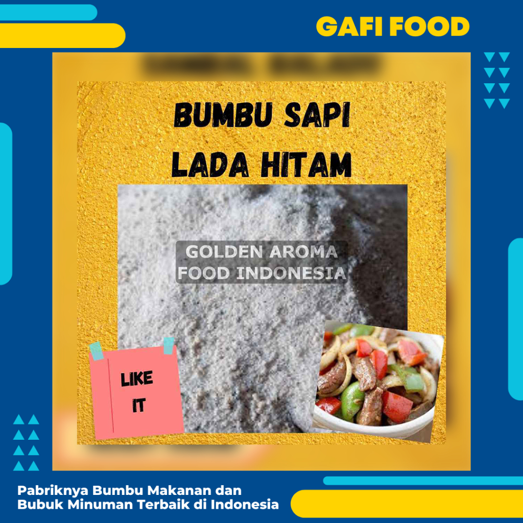 

BUMBU TABUR SAPI LADA HITAM 1 KG FOOD GRADE 1Kg Bubuk Bumbu Kerupuk Popcorn Usaha Kentang Goreng