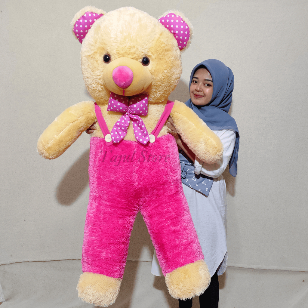 Boneka Teddy Bear Jojon Pink Fanta Jumbo 120cm