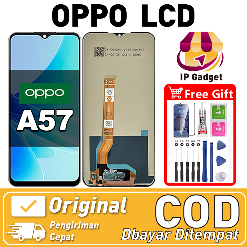 Original Lcd OPPO A57 Fullset asli Layar hp touchscreen Sentuh Versi Tinggi COD