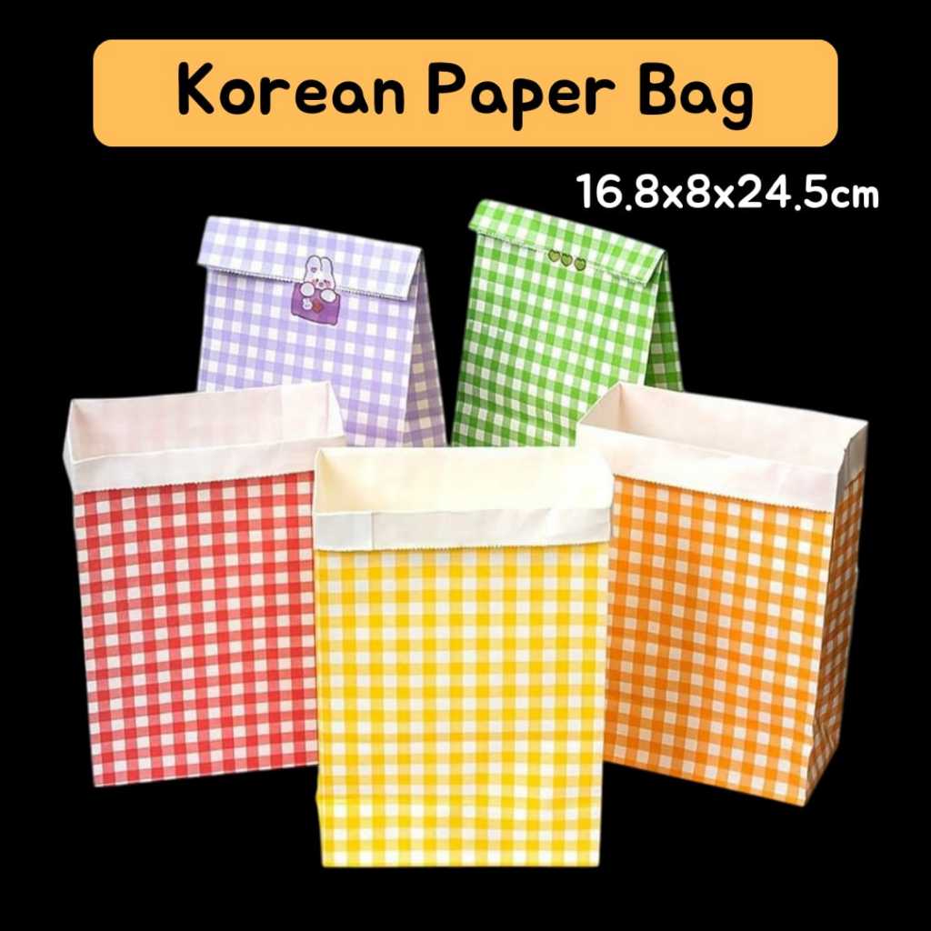 

kantong kertas / korean paper bag / kantong kertas aesthetic / paper bag lucu / korean bag