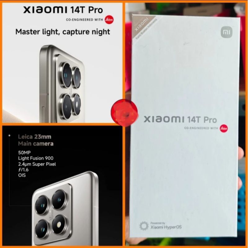 Xiaomi 14T Pro 256Gb 512Gb Leica Summilux Dimensity 9300+ 144Hz Resmi