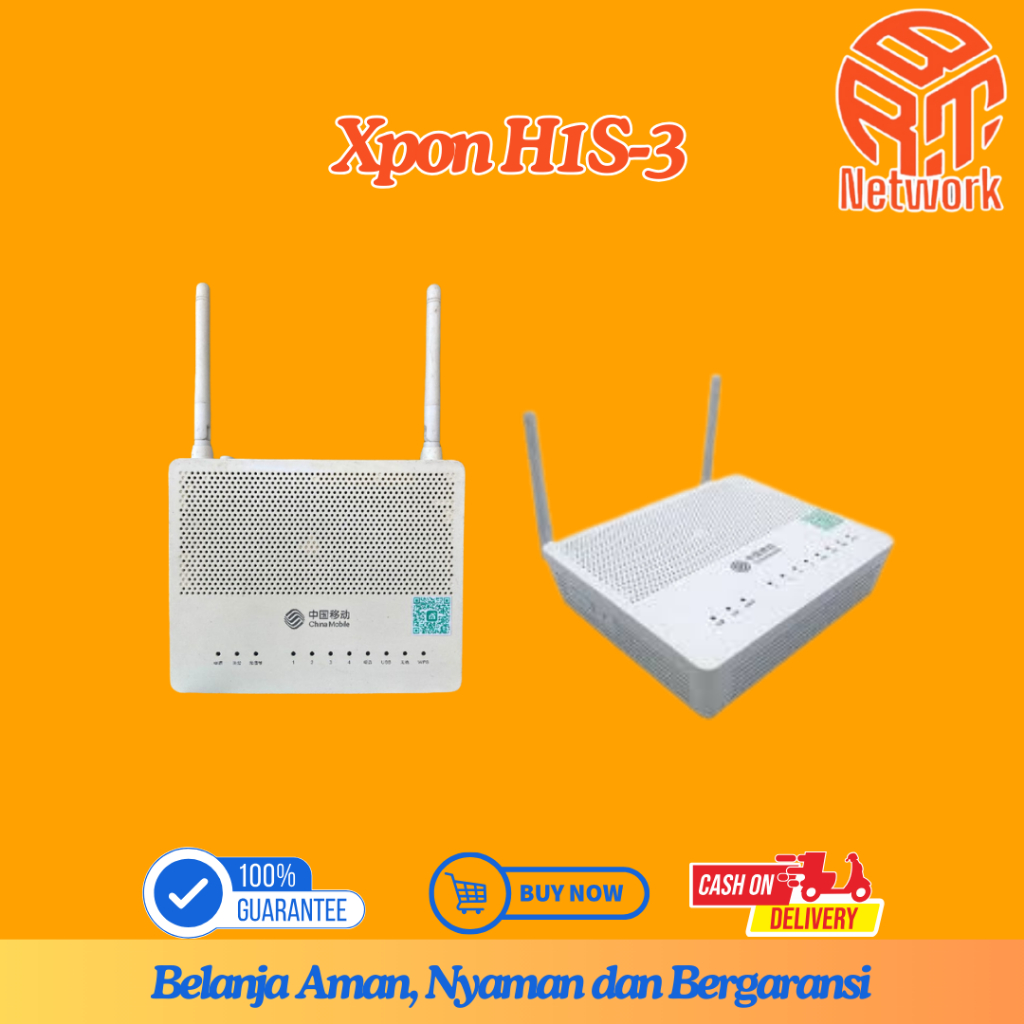 Xpon H1S-3 Onu Xpon Epon & Gpon Include Adaptor Bergaransi Firmware Terbaru