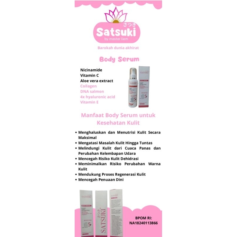Satsuki Body Serum By Master Liem