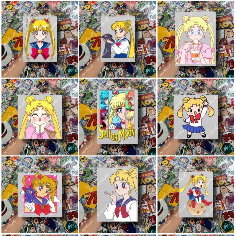 Stiker DTF Sablon Setrika Sablon Stiker SAILORMOON