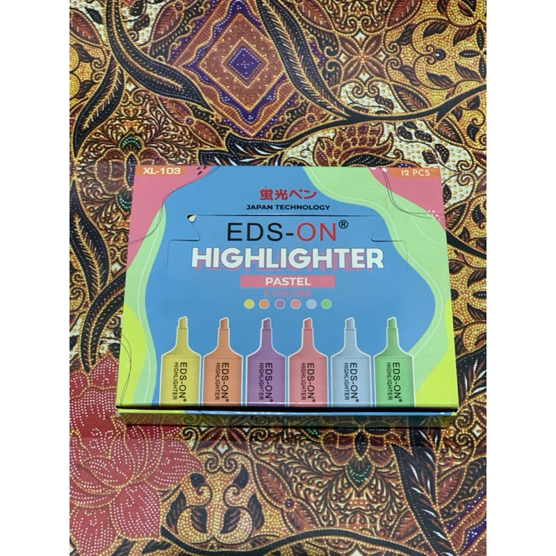 

EDS-ON HIGHLIGHTER PASTEL 6 COLOR XL-103
