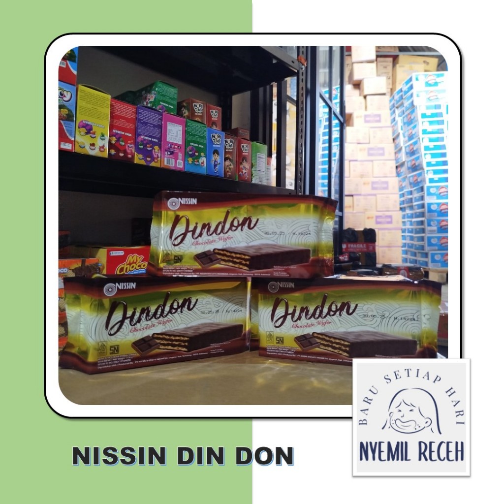 

Nissin Din Don Chocolate Wafer 120Gr dengan coklat yang tebal