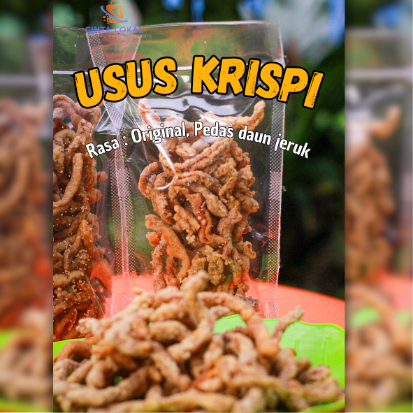 

Usus Crispy/Krispi Premium. Rasa Original Dan pedas Daun jeruk