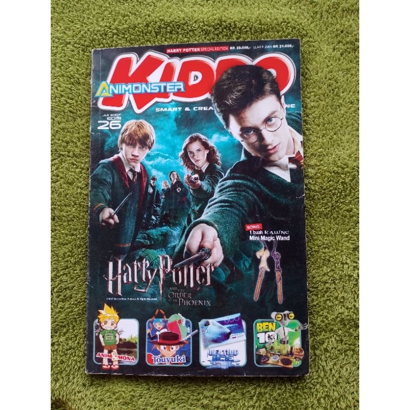 BUKU ANAK KIDDO ANIMONSTER SMART & CREATIVE cover HARRY POTTER  Edisi 2007