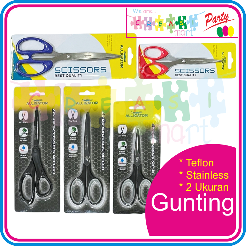 

Alligator Gunting Teflon & Stainless Steel Ukuran Besar & Kecil Tajam Tidak Berkarat 100% Original