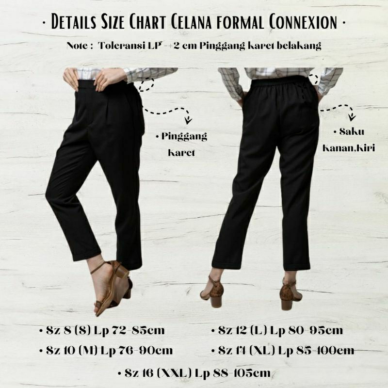 Celana formal kerja connexion