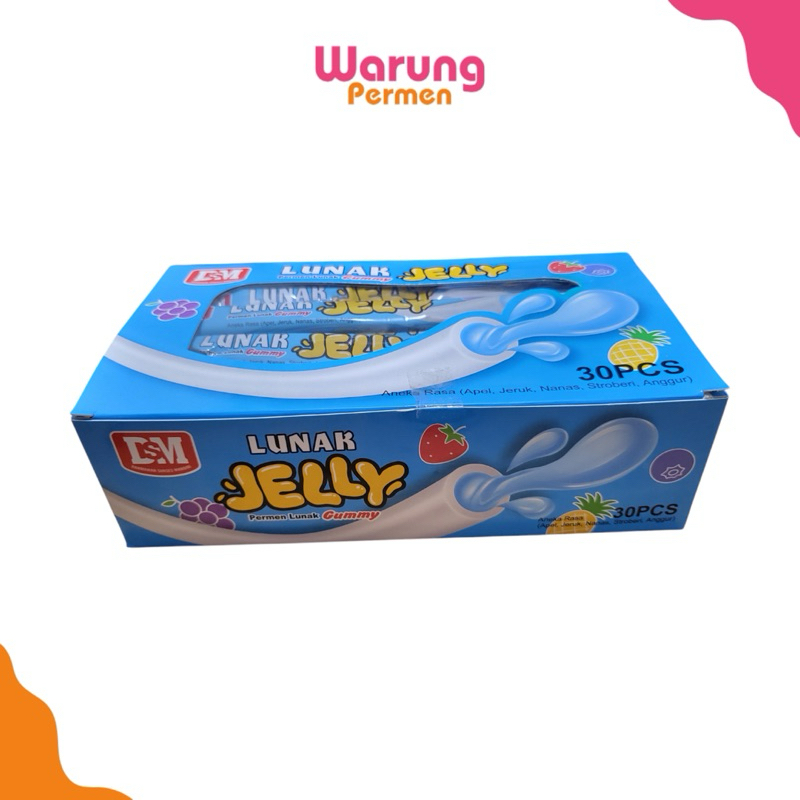 

DSM Lunak Jelly Box 30pcs / Permen Lunak Gummy Panjang 30pcs