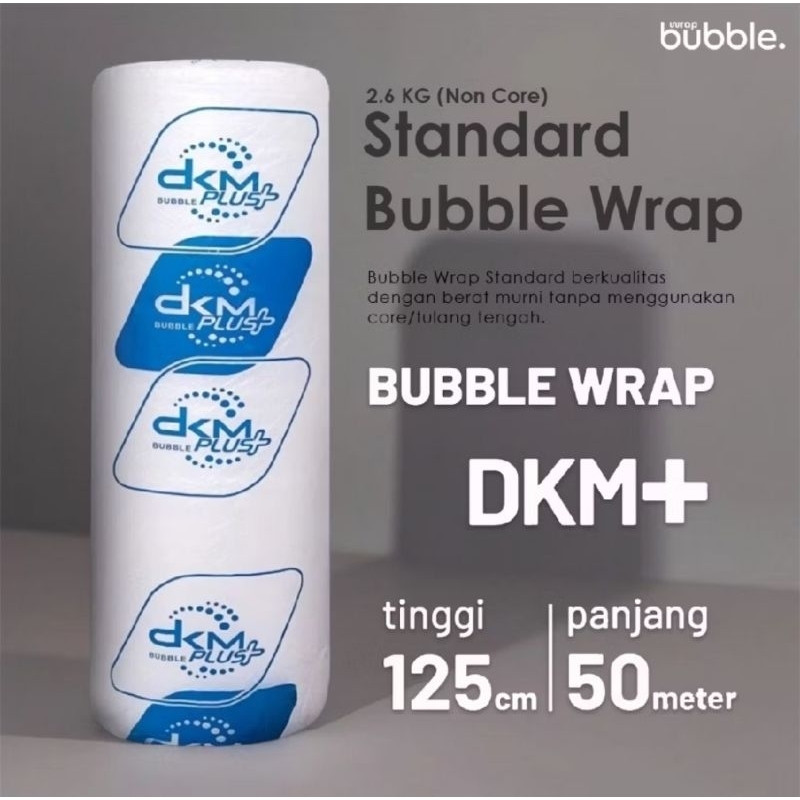 

BUBBLE WRAP DKM+ STANDART PER METER DENGAN LEBAR 125CM