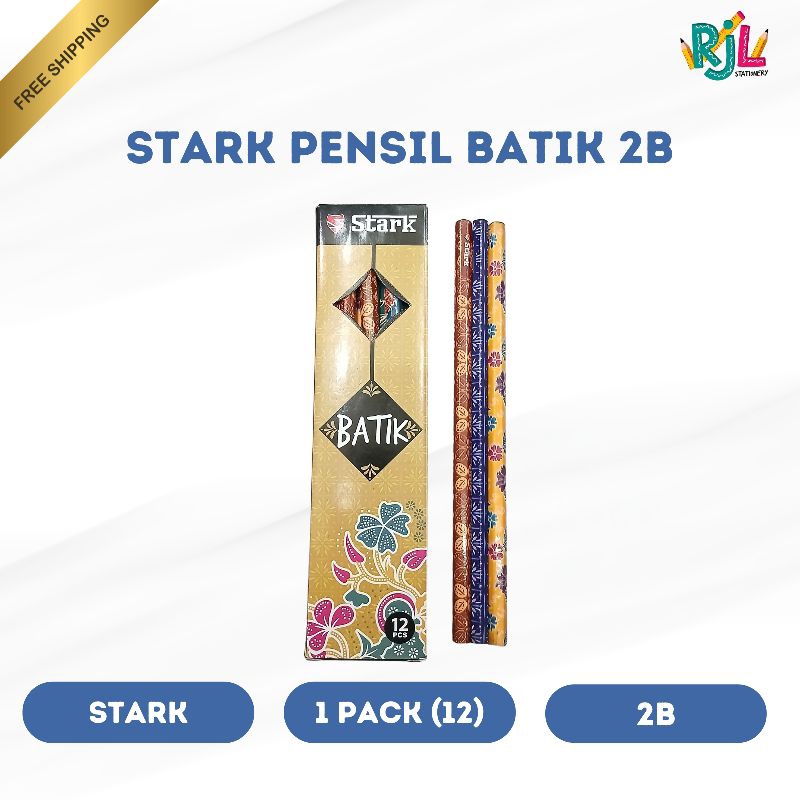 

Stark Pensil 2B | Motif Batik | 1 Pack (12)