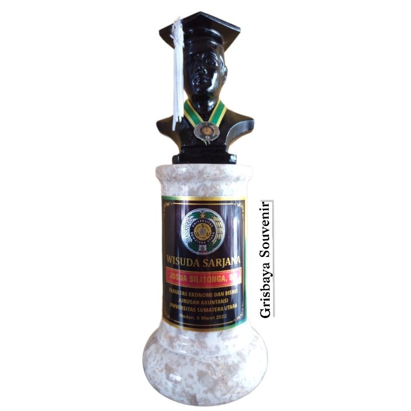 PLAKAT WISUDA MARMER BULAT